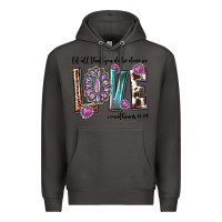 Smoke western let all that you do be done in love with g Premium Hoodie - texasbilliewilder