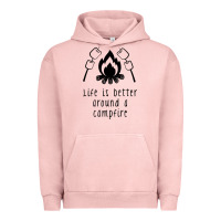 Life Is Better Around A Campfire Urban Hoodie | Teevron