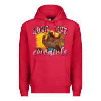 Cardinal western long live cowgirls Premium Hoodie - texasbilliewilder