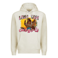 Oatmeal Heather western long live cowgirls Premium Hoodie - texasbilliewilder