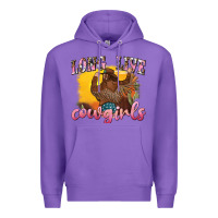 Purple western long live cowgirls Premium Hoodie - texasbilliewilder