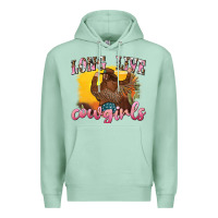 Seafoam western long live cowgirls Premium Hoodie - texasbilliewilder