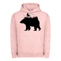 Pigment Salmon bear Urban Hoodie - Unal Design