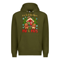 Army Green our first christmas as mr and mrs Premium Hoodie - Zillion Design Studio
