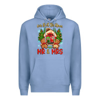 Colony Blue our first christmas as mr and mrs Premium Hoodie - Zillion Design Studio