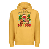 Mustard our first christmas as mr and mrs Premium Hoodie - Zillion Design Studio