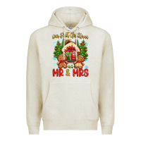 Oatmeal Heather our first christmas as mr and mrs Premium Hoodie - Zillion Design Studio