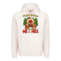 Pale Pink our first christmas as mr and mrs Premium Hoodie - Zillion Design Studio