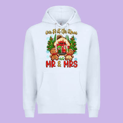 Premium Hoodie our first christmas as mr and mrs