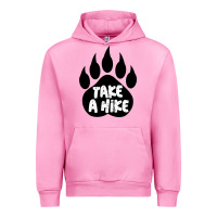 Fuchsia Pink take a hike Urban Hoodie - Unal Design