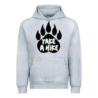 Heather Grey take a hike Urban Hoodie - Unal Design