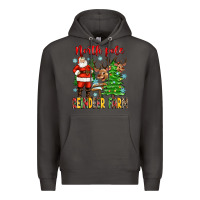 Smoke north pole reindeer farm Premium Hoodie - Zillion Design Studio