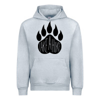 Heather Grey take a hike Urban Hoodie - Unal Design