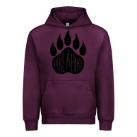 Mauve Wine take a hike Urban Hoodie - Unal Design