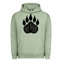 Pigment Oil Green take a hike Urban Hoodie - Unal Design