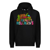 Black yeehaws and hellnaws Premium Hoodie - texasbilliewilder