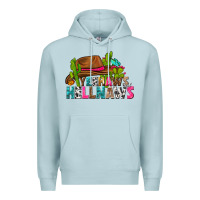 Blue Mist yeehaws and hellnaws Premium Hoodie - texasbilliewilder