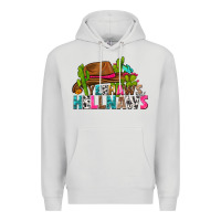 Dove Grey yeehaws and hellnaws Premium Hoodie - texasbilliewilder