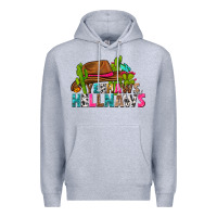 Heather Grey yeehaws and hellnaws Premium Hoodie - texasbilliewilder