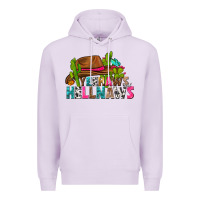Lilac yeehaws and hellnaws Premium Hoodie - texasbilliewilder