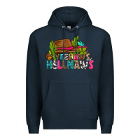 Navy yeehaws and hellnaws Premium Hoodie - texasbilliewilder
