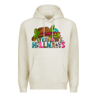 Oatmeal Heather yeehaws and hellnaws Premium Hoodie - texasbilliewilder