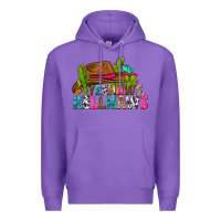 Purple yeehaws and hellnaws Premium Hoodie - texasbilliewilder