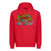 Red yeehaws and hellnaws Premium Hoodie - texasbilliewilder
