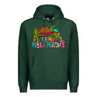 Sports Green yeehaws and hellnaws Premium Hoodie - texasbilliewilder