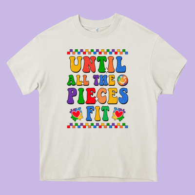 Until All The Pieces Fit Heavy Core Tee Designed By Cowhidedigitalart