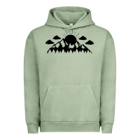 Pigment Oil Green Mountain Urban Hoodie - Unal Design