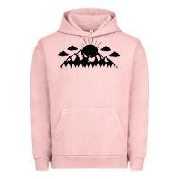 Pigment Salmon Mountain Urban Hoodie - Unal Design