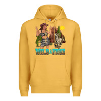Mustard wild and free Premium Hoodie - texasbilliewilder