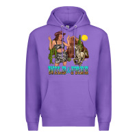 Purple wild and free Premium Hoodie - texasbilliewilder
