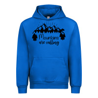 Cobalt Mountains Urban Hoodie - Unal Design