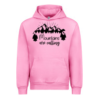 Fuchsia Pink Mountains Urban Hoodie - Unal Design