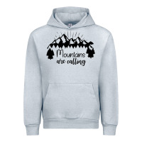 Heather Grey Mountains Urban Hoodie - Unal Design