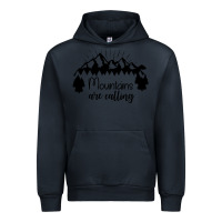 Navy Mountains Urban Hoodie - Unal Design