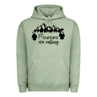 Pigment Oil Green Mountains Urban Hoodie - Unal Design