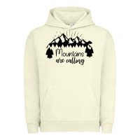 Pigment Pistachio Mountains Urban Hoodie - Unal Design