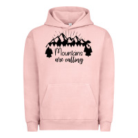 Pigment Salmon Mountains Urban Hoodie - Unal Design