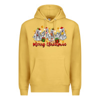 Antique Gold merry christmas pantasmas ghost christmas Premium Hoodie - Zillion Design Studio