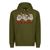 Army Green merry christmas pantasmas ghost christmas Premium Hoodie - Zillion Design Studio