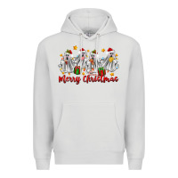 Dove Grey merry christmas pantasmas ghost christmas Premium Hoodie - Zillion Design Studio