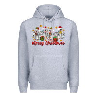Heather Grey merry christmas pantasmas ghost christmas Premium Hoodie - Zillion Design Studio