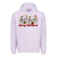 Lilac merry christmas pantasmas ghost christmas Premium Hoodie - Zillion Design Studio