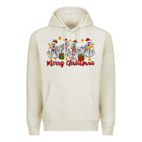 Oatmeal Heather merry christmas pantasmas ghost christmas Premium Hoodie - Zillion Design Studio