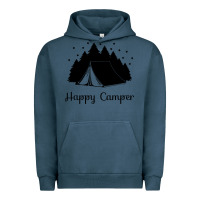Pigment Midnight Navy camping Urban Hoodie - Unal Design