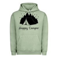 Pigment Oil Green camping Urban Hoodie - Unal Design