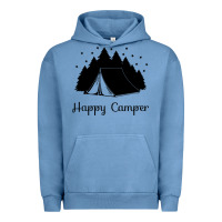 Pigment Pebble Blue camping Urban Hoodie - Unal Design